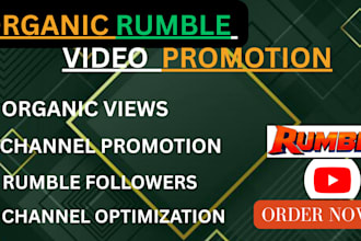 grow your rumble channel with video promotion