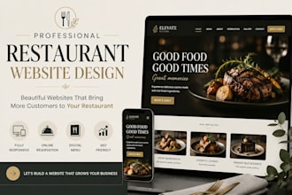 restaurant website, restaurant web design, food website, cafe website, bar webs