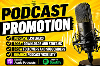 do organic podcast promotion on spotify and apple podcasts