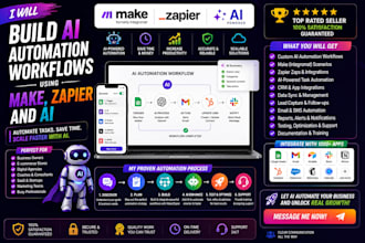 build ai automation workflows with make and zapier