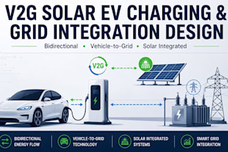 advanced v2g solar ev charging system and bidirectional grid integration design