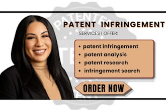 conduct patent infringement search and non infringement analysis