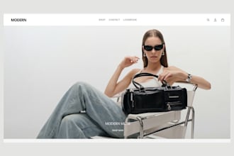 design clothing website streetwear website dropshipping store y2k shopify store