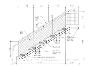 design your staircase and handrail with detailed drawings
