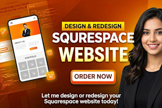 design or redesign a modern squarespace website