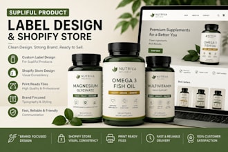design supliful product label supliful  product upload, supliful shopify website