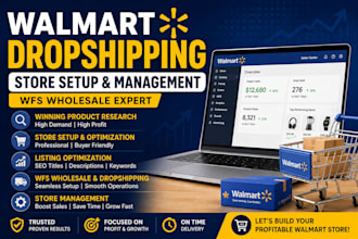 automate walmart dropshipping store and manage wfs wholesale