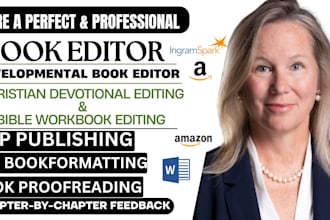 be your christian devotional, workbook editing, book formatting, proofreading