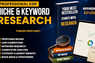 research profitable KDP niches, keywords and competitors for your next book