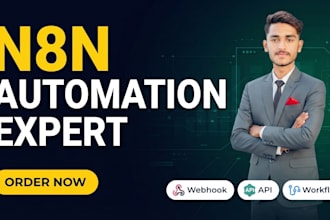 build a custom order to payment automation workflow using n8n