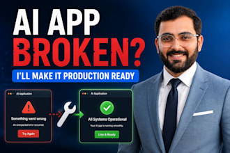 fix deploy and finish your ai coded web app