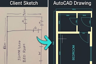 convert hand sketch, image, or PDF