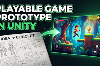 create a playable game prototype in unity