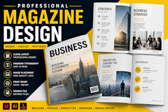 design magazine print ready with custom layout