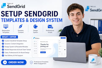 setup sendgrid templates sendgrid dynamic content sendgrid design system