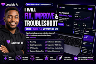 fix, improve, and troubleshoot your lovable ai website or app