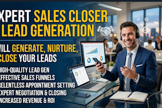 sales closer sales agent expert lead generation sales lead to close deal