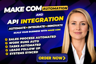setup make com ai automation, api integration make com scenerio workflow expert