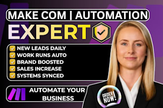 setup make com ai automation make com scenerio workflow expert for business owne