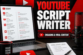 write professional youtube scripts and scriptwriting