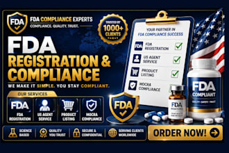 fda food facility registration and provide US agent service