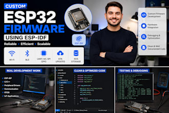 develop custom esp32 firmware using esp idf