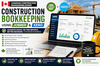 handle canadian construction bookkeeping using xero and jobber
