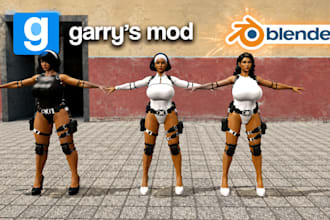 professional port nsfw sfm model to gmod aka garrys mod game