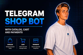create a telegram shop bot with catalog, cart and payments