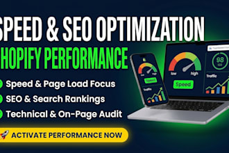 optimize shopify speed and boost shopify seo  for higher rankings