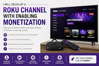 develop a roku channel with enabling monetization