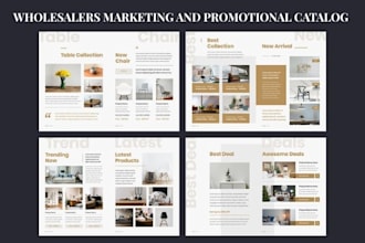 design b2b marketing catalog brochure catalogue for wholesalers distributors