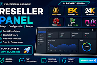 create reseller panel strong8k, 4k configure xui panel, m3u playlist