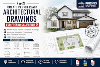 design permit ready architectural drawings for fresno california