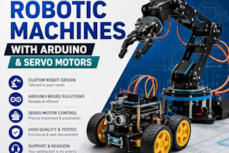 design robotic machines with arduino and servo motors