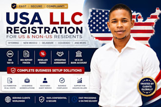 usa llc registration ein itin id non us llc formation ltd irs us bank creation