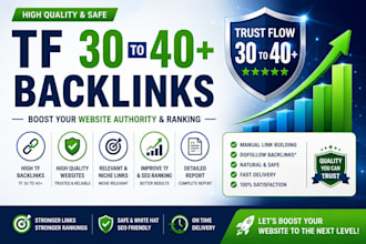 do increase trust flow tf 30 to 40 plus
