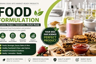 develop food formulation and product development for your food product