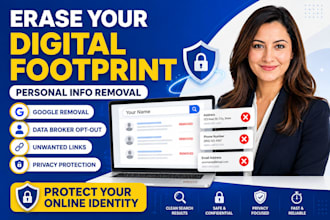 erase unwanted digital footprints and protect your online identity