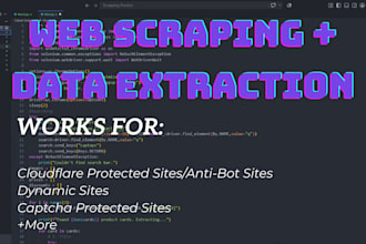 do data mining, web scraping, data extraction, web crawling and data collection