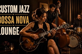 create jazz trio, chill jazz, lounge jazz, bossa nova, jazz guitar, blues jazz