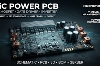 design sic power pcb for inverter and power electronics dc dc converter pcb