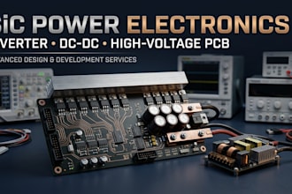 design sic power pcb igbt inverter dc dc converter hardware buck converter