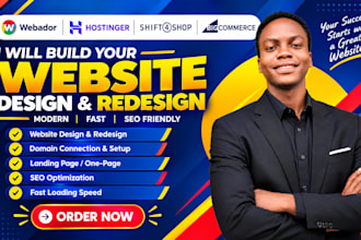 build webador website, hostinger, shift4shop, bigcommerce, webador redesign
