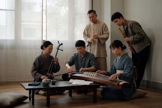 record authentic erhu guzheng koto xiao and shakuhachi