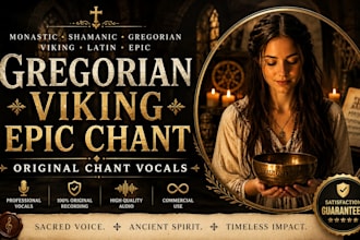 sing monastic chant, shamanic chant, gregorian chant, vikings, latin, epic chant