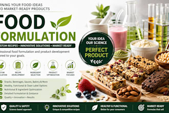 develop custom food recipes and product formulations