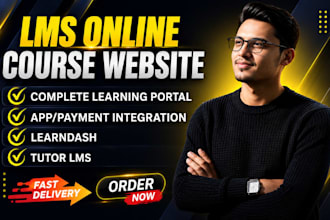 design wordpress elearning lms website with learndash tutor lms learnpress