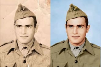 restore old photos, pdfs and docs, repair damage and enhance quality