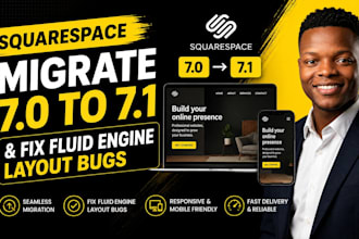 migrate squarespace 7 0 to 7 1 and fix fluid engine layout bugs